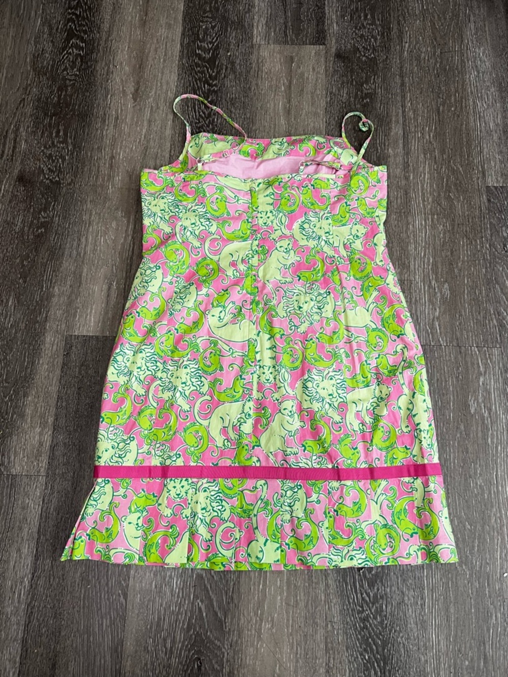 Vintage RARE Lilly Pulitzer Fried Catfish Midi Dress Women's Size 14 A-Line - Picture 8 of 11